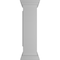 Ekena Millwork 10"W x 40"H Corner Newel Post with Panel, Peaked Capital & Base Trim (Installation kit included) NWL10X40CPP0B0 - alternate 6